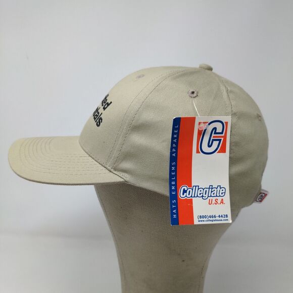 Collegiate USA Men's Strapback Hat United Rentals Tan Embroidered Logo W/Tags - Picture 5 of 11